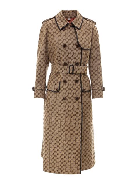 trench corto gucci quadri|Gucci Trench Coats .